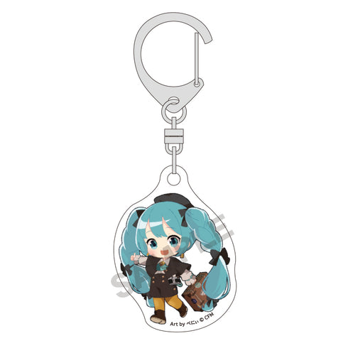『初音ミク』ミニアクリルキーホルダー パープル